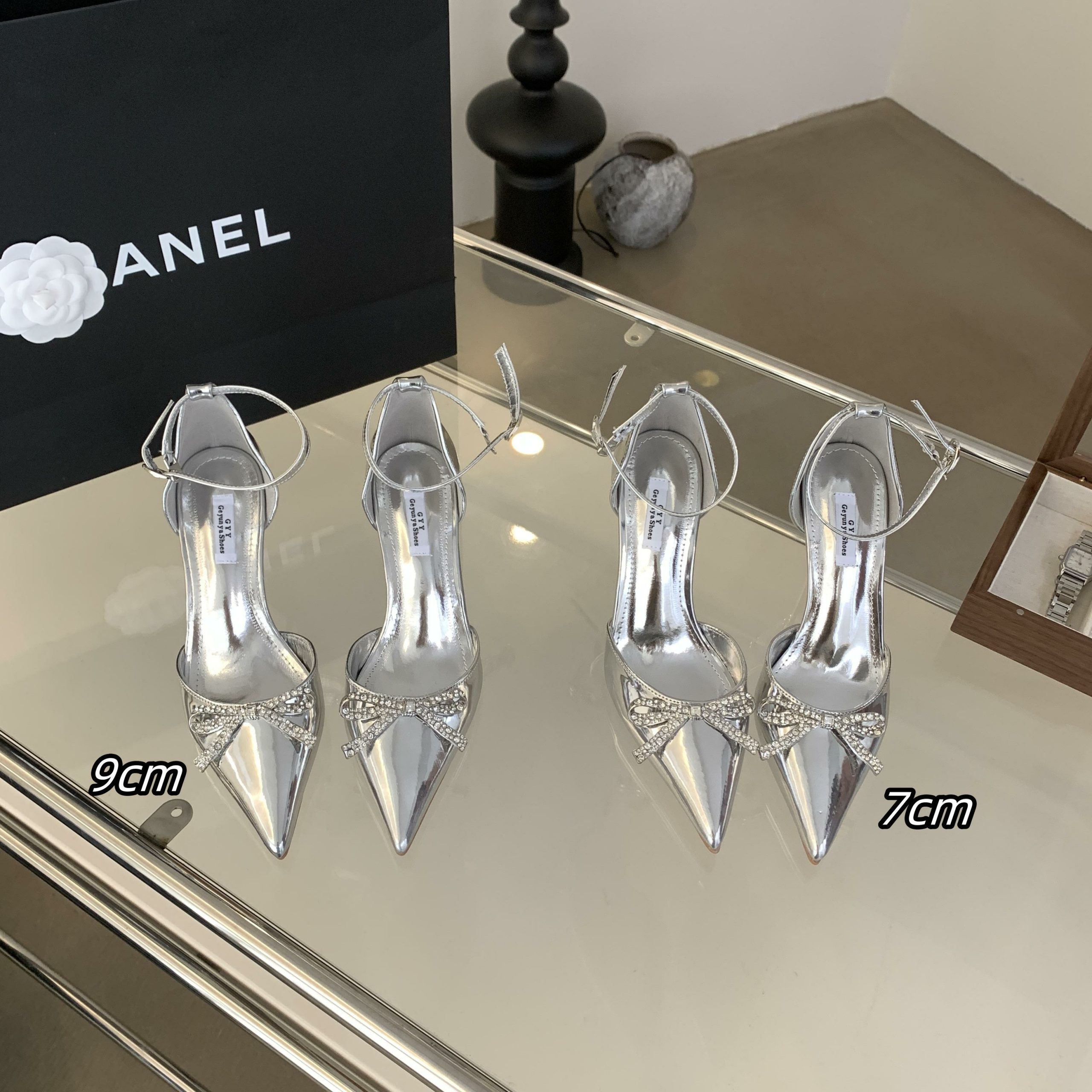 2024 New Style High Heel Wedding Shoes Pointed Toe 35-40