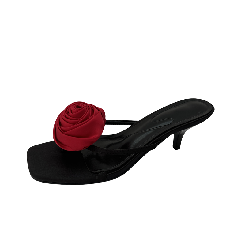 2025 New Low Heel Toe Clip Sandals Women High Heels - Image 5