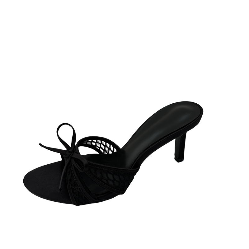 2025 New Women's Slip-On High Heel Sandals Open Toe - Image 5