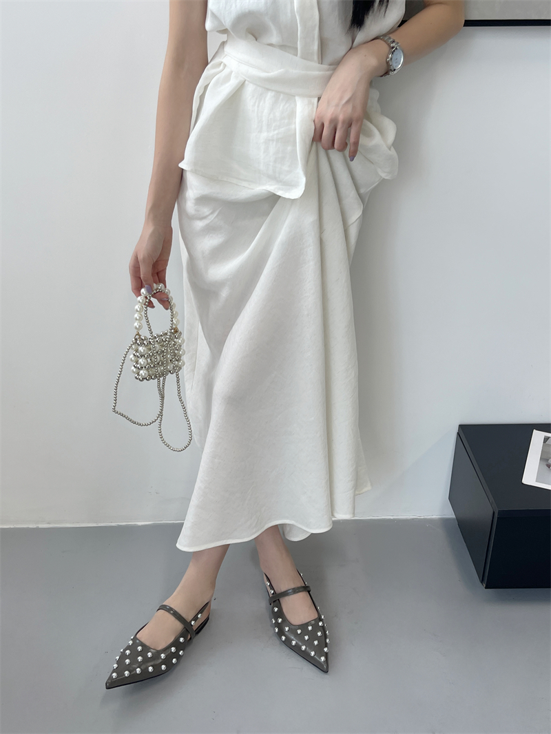 2025 Summer New Pointed Toe Half Slipper Back Strap Women's Sandals - Image 3